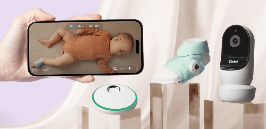Owlet Dream Duo 3 : Surveillance Santé Bébé - Dream Sock + Dream Sight - Suivi Cardio-oxygène + Vidéo HD